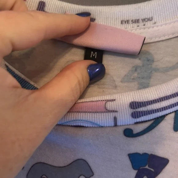 RARE Melody Ehsani 90s style Shirt Dress Egyptian Print “Eye See You” M - Picture 3 of 9